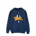 Miniatyrbilde 1 av 5: Looney Tunes Mens Daffy Duck Face Sweatshirt