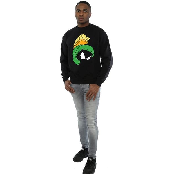 Looney Tunes Mens Marvin The Martian Face Sweatshirt