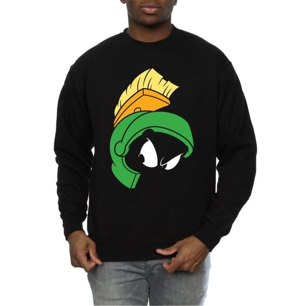 Looney Tunes Mens Marvin The Martian Face Sweatshirt