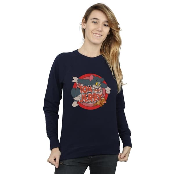 Tom and Jerry Womens/Ladies Classic Catch Sweatshirt