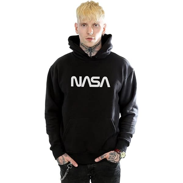 NASA Mens Modern Logo Hoodie