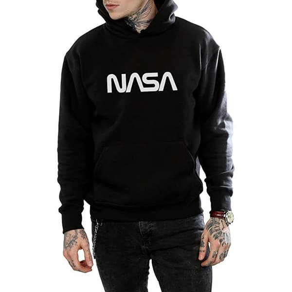 NASA Mens Modern Logo Hoodie