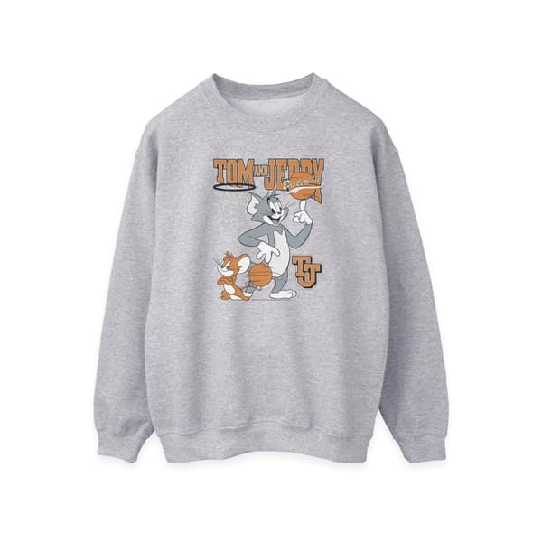Tom and Jerry Womens/Ladies Spinning Basketball Sweatshirt