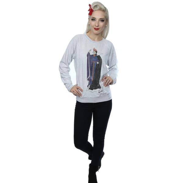 Snow White And The Seven Dwarfs Womens/Ladies Classic Evil Queen Heather Sweatshirt