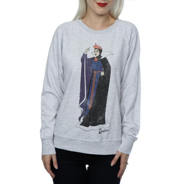Snow White And The Seven Dwarfs Womens/Ladies Classic Evil Queen Heather Sweatshirt