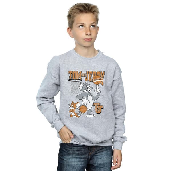 Tom and Jerry Boys Spinning Basketball Sweatshirt