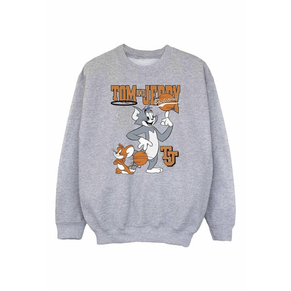 Tom and Jerry Boys Spinning Basketball Sweatshirt