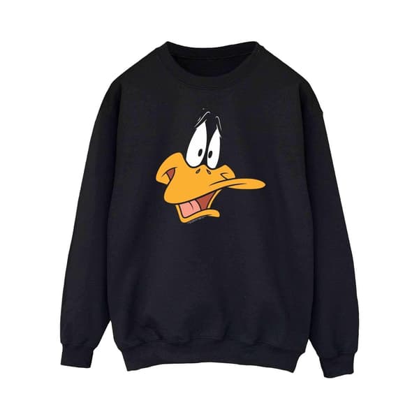 Looney Tunes Dam/Tjej Daffy Duck Face Sweatshirt