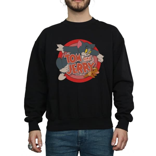 Tom and Jerry Mens Classic Catch Sweatshirt