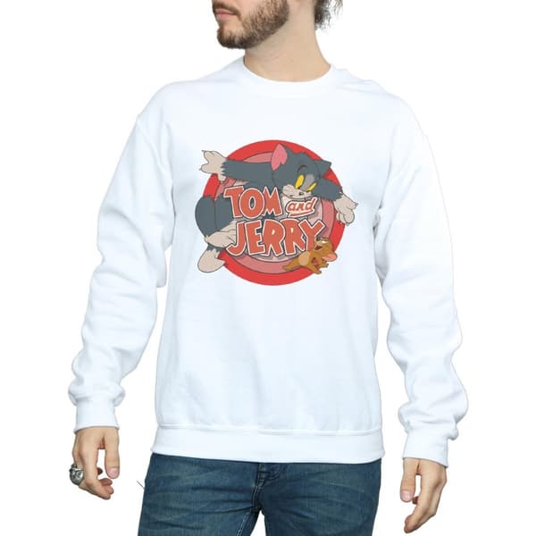 Tom and Jerry Mens Classic Catch Sweatshirt