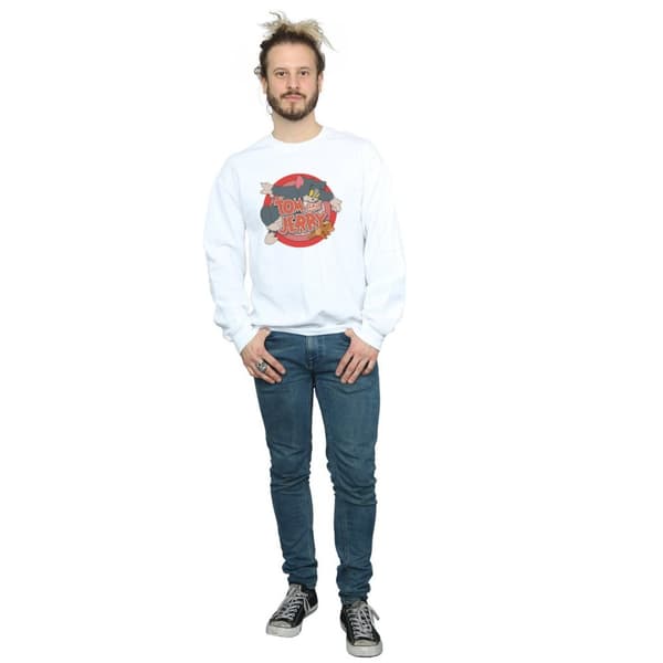 Tom and Jerry Mens Classic Catch Sweatshirt