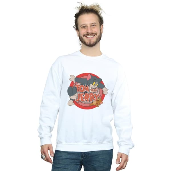 Tom and Jerry Mens Classic Catch Sweatshirt