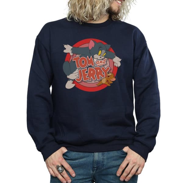 Tom and Jerry Mens Classic Catch Sweatshirt