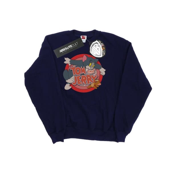 Tom and Jerry Mens Classic Catch Sweatshirt