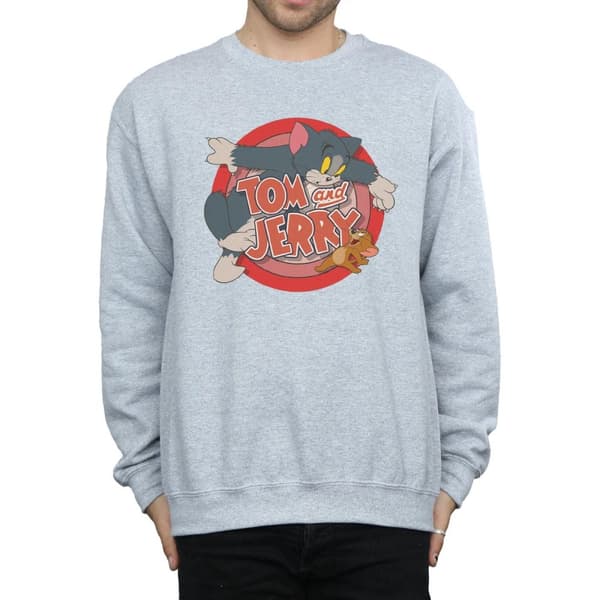 Tom and Jerry Mens Classic Catch Sweatshirt