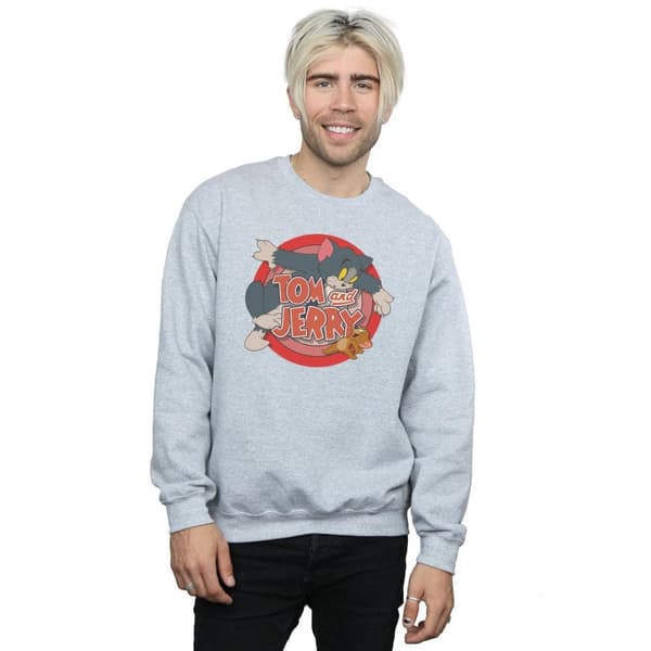 Tom and Jerry Mens Classic Catch Sweatshirt