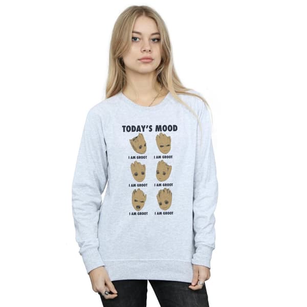 Guardians Of The Galaxy Womens/Ladies Today´s Mood Groot Sweatshirt
