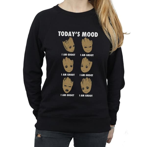 Guardians Of The Galaxy Womens/Ladies Today´s Mood Groot Sweatshirt