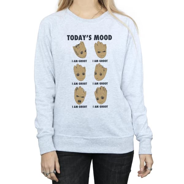 Guardians Of The Galaxy Womens/Ladies Today´s Mood Groot Sweatshirt