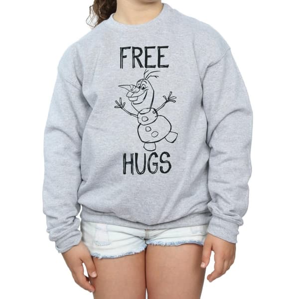 Frozen Girls Free Hugs Olaf Sweatshirt