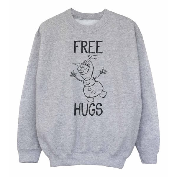 Frozen Girls Free Hugs Olaf Sweatshirt