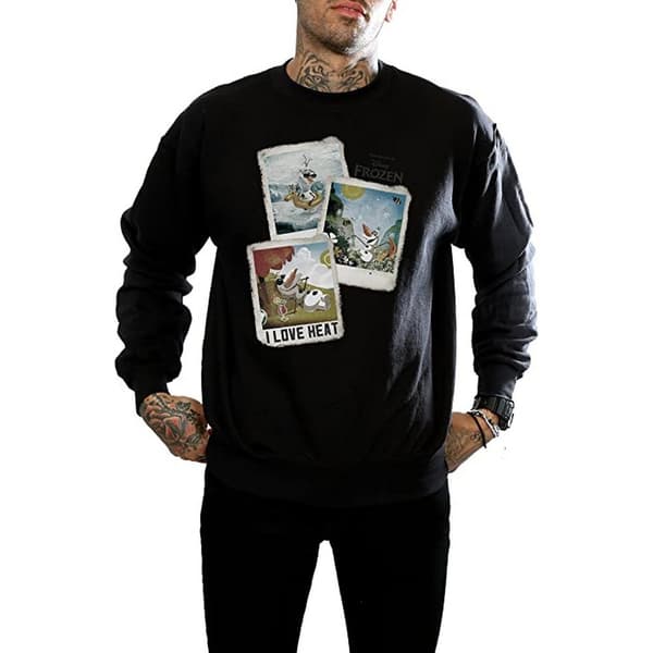 Frozen Mens Olaf Polaroid Sweatshirt