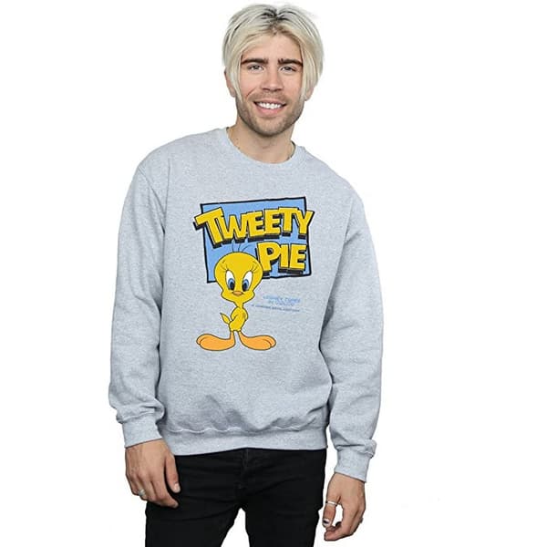 Looney Tunes Mens Classic Tweety Sweatshirt