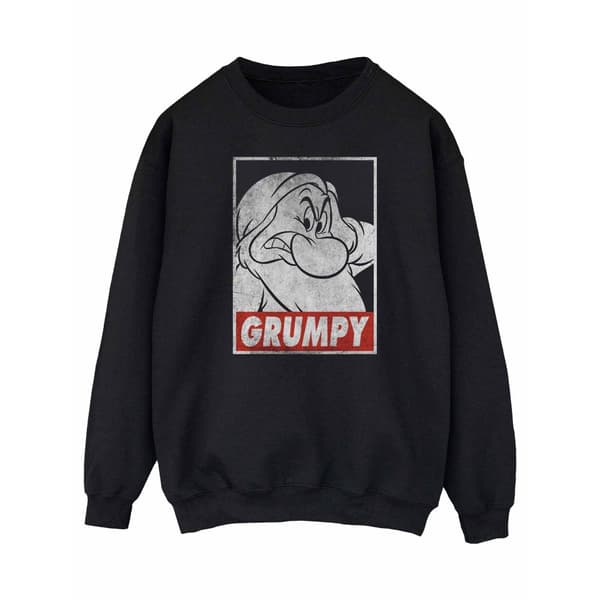 Snow White And The Seven Dwarfs Grumpy Poster - Sweatshirt för kvinnor/damer