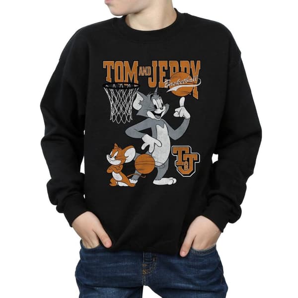 Tom and Jerry Basket-tröja med snurrfunktion för pojkar