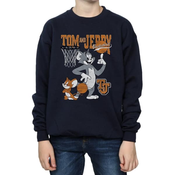 Tom and Jerry Basket-tröja med snurrfunktion för pojkar