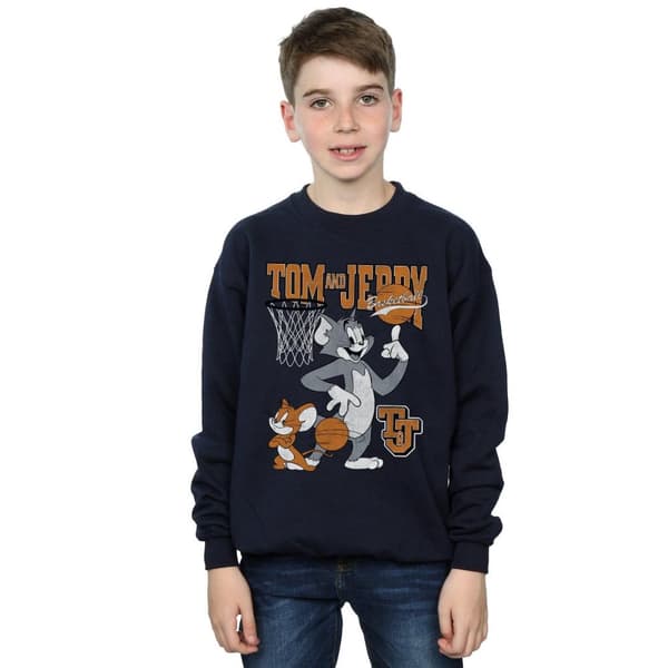Tom and Jerry Basket-tröja med snurrfunktion för pojkar