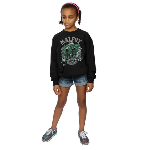 Harry Potter Girls Draco Malfoy Seeker Slytherin Sweatshirt