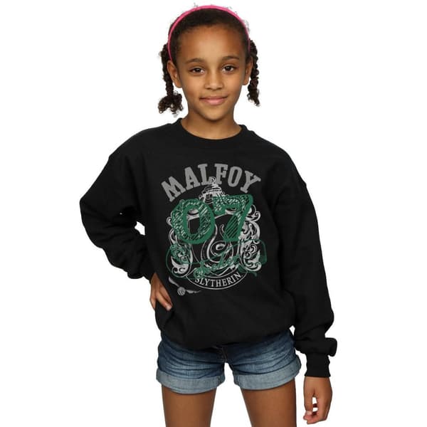 Harry Potter Girls Draco Malfoy Seeker Slytherin Sweatshirt