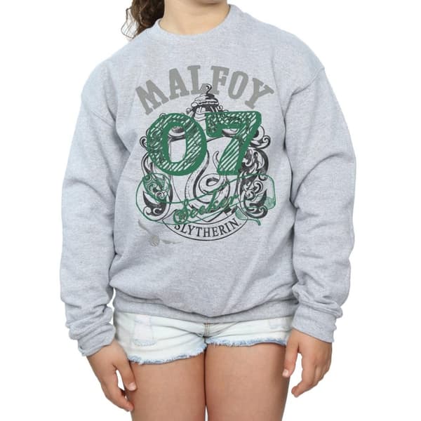 Harry Potter Girls Draco Malfoy Seeker Slytherin Sweatshirt