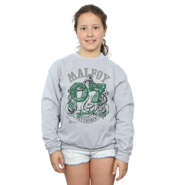 Harry Potter Girls Draco Malfoy Seeker Slytherin Sweatshirt