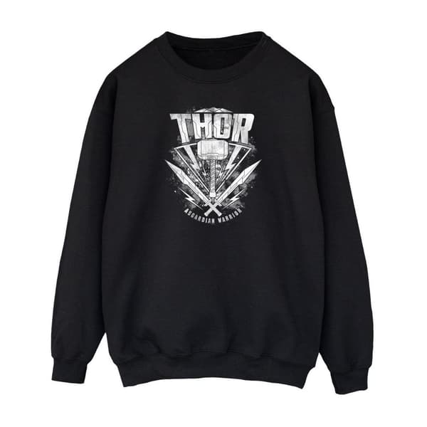 Thor: Ragnarok Mens Hammer Logo Sweatshirt Black XXL