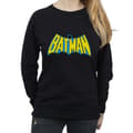 Miniatyrbild 3 av 5: Batman Dam/Tjej Retro Logo Sweatshirt i Heather