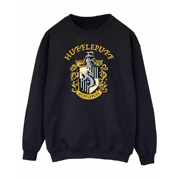 Harry Potter Hufflepuff-tröja för damer/kvinnor Black L
