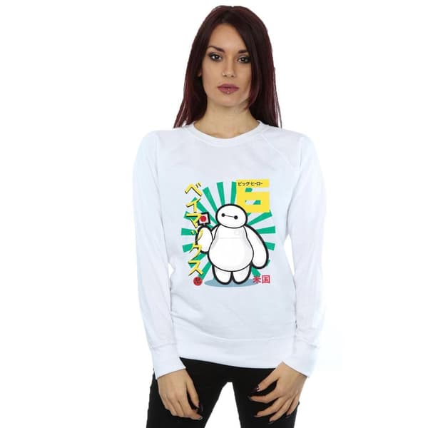 Big Hero 6 Womens/Ladies Baymax Lollipop Sweatshirt