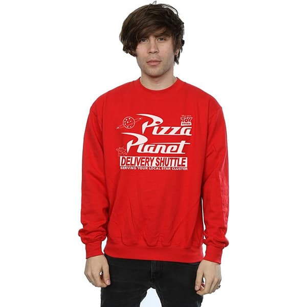 Toy Story Mens Pizza Planet Logo Sweatshirt