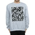 Miniatyrbillede 2 af 5: Disney Mens Mickey Mouse Grid Sweatshirt
