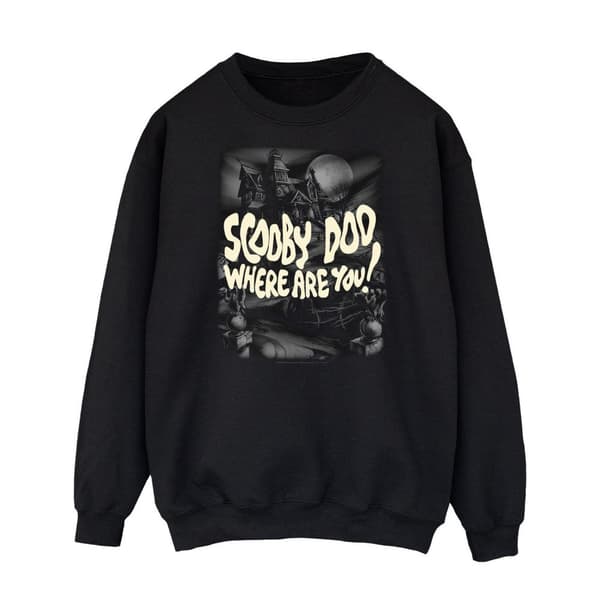 Scooby Doo Womens/Ladies Where Are You? Castle Sweatshirt Black M