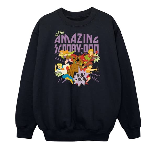 Scooby Doo Boys The Amazing Scooby Sweatshirt Black 7-8 Years