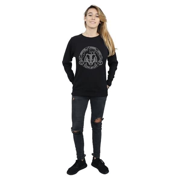 Harry Potter Womens/Ladies Hufflepuff Seal Sweatshirt