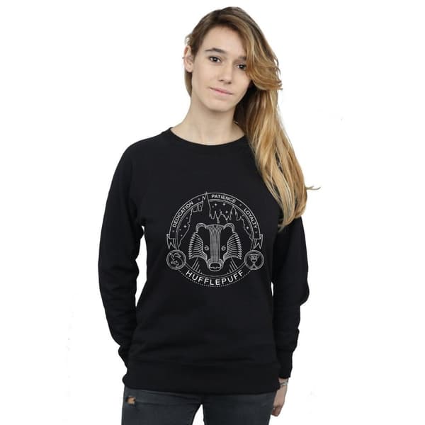 Harry Potter Womens/Ladies Hufflepuff Seal Sweatshirt