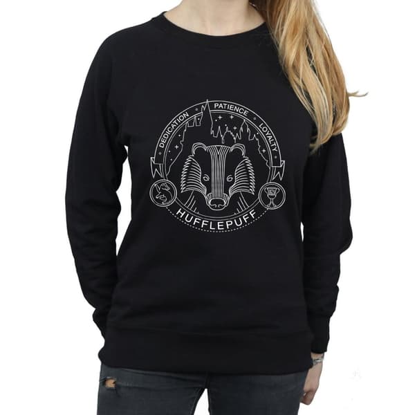 Harry Potter Womens/Ladies Hufflepuff Seal Sweatshirt