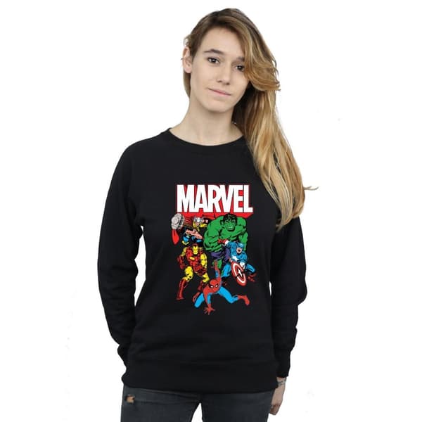 Marvel Comics Kvinnor/Damer Group Shot Sweatshirt