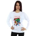 Miniatyrbild 2 av 3: Marvel Comics Kvinnor/Damer Group Shot Sweatshirt
