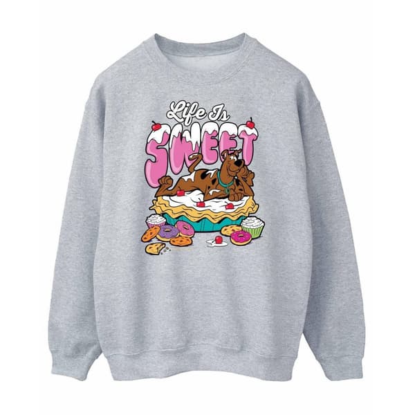 Scooby Doo Mens Life Is Sweet Sweatshirt