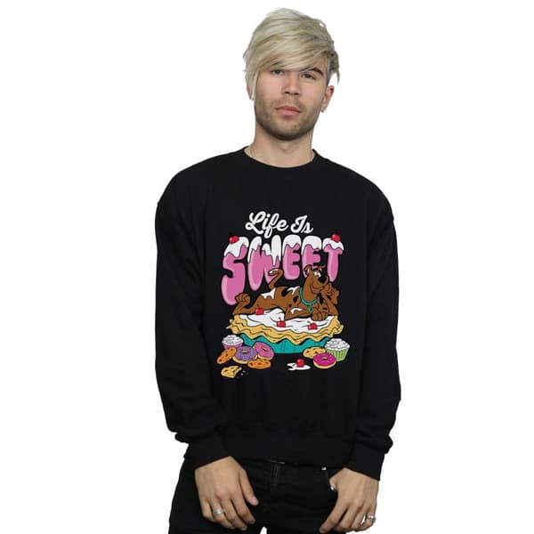 Scooby Doo Mens Life Is Sweet Sweatshirt